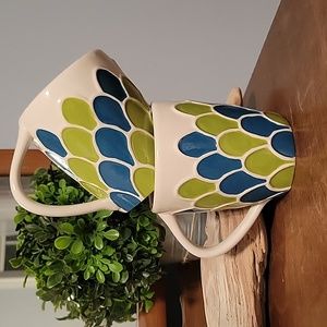 Pair of Starbucks PEACOCK 🦚 coffee mug